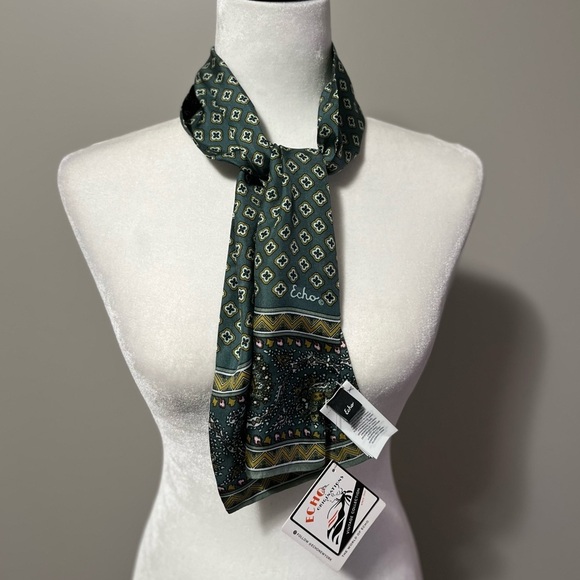 Echo Vintage Collection Pattern Silk Scarf - Picture 1 of 9